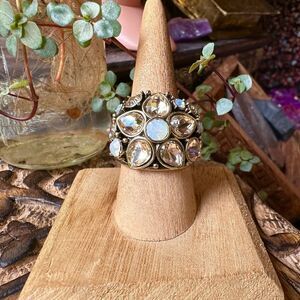Heidi Daus Crystal Statement Ring Size 10